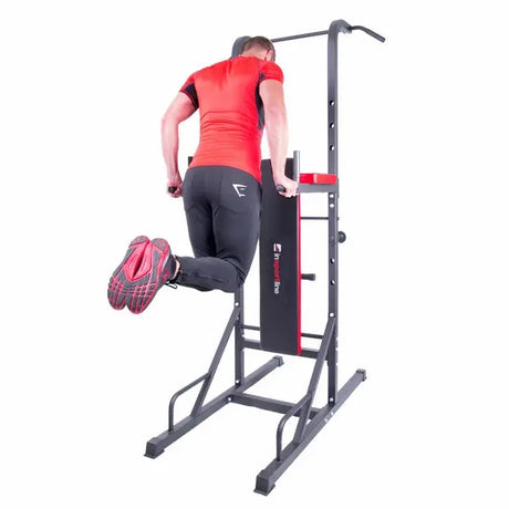 inSPORTline Cement dumbbell set with dip station CEM 180 + 40 cm/30 mm 80 kg InSportLine Pull-Up & Dip Stations
