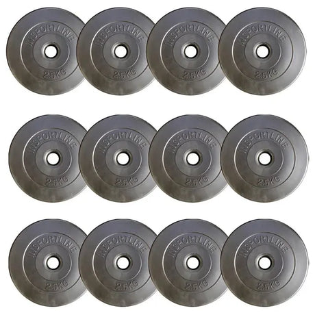 Plate-Loaded Dumbbell Set with Bench inSPORTline CEM 180 + 40 cm/30 mm 75 kg Kraftathlet