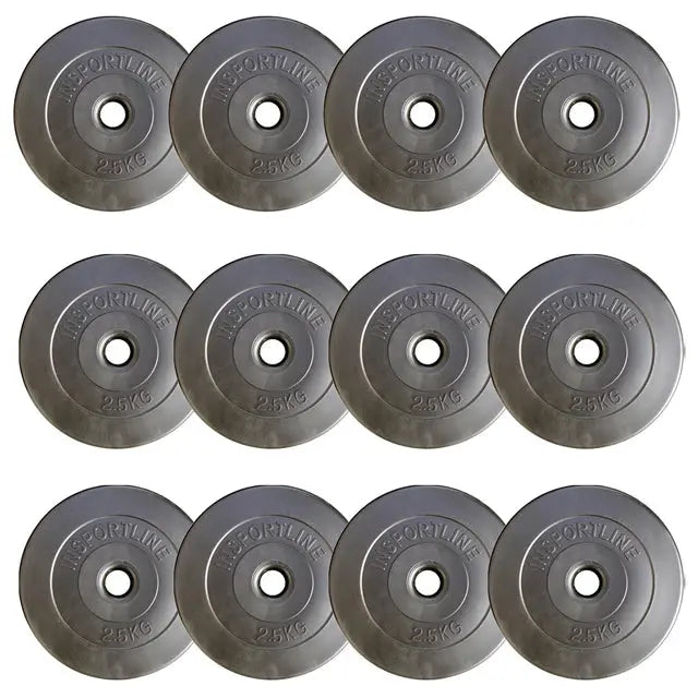 Plate-Loaded Dumbbell Set with Bench inSPORTline CEM 180 + 40 cm/30 mm 75 kg Kraftathlet