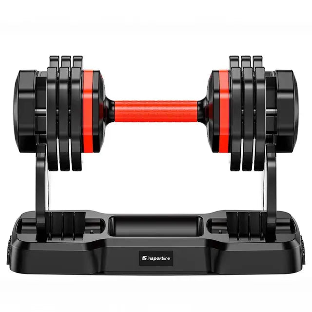 inSPORTline Adjustable dumbbell with stand DuraBell 6.5–24.5 kg InSportLine Dumbbells