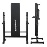 Plate-Loaded Dumbbell Set with Bench inSPORTline CEM 180 + 40 cm/30 mm 75 kg Kraftathlet