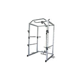 Force USA Home Power Rack Combo with removable lat pulldown bar and sturdy steel frame.
