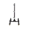 Force USA Bumper and Olympic Plate Rack – sturdy storage rack with transport wheels and chrome-plated brackets.
