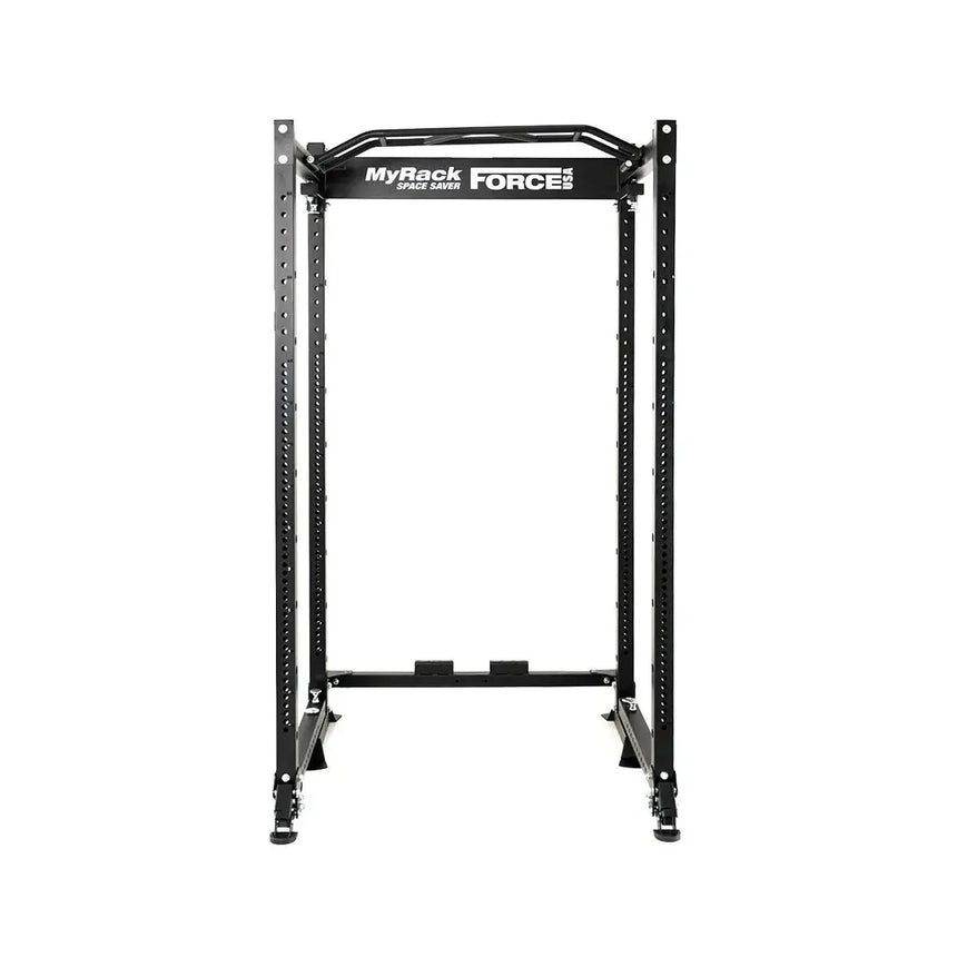 Force USA MyRack SpaceSaver Foldable V2 – zusammenklappbarer Power Cage mit anpassbaren Optionen.


