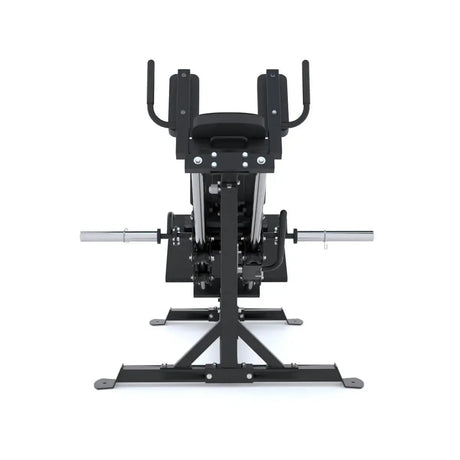 Force USA Compact Leg Press & Hack Squat V3 with adjustable footplate and ergonomic shoulder pads.
