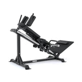 Force USA Compact Leg Press & Hack Squat V3 with adjustable footplate and ergonomic shoulder pads.

