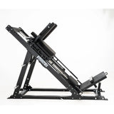 Force USA Ultimate V2 Leg Press Hack Squat Combo showcasing leg press, hack squat, reverse hack squat, and calf raise functionalities.