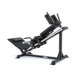 Force USA Compact Leg Press & Hack Squat V3 with adjustable footplate and ergonomic shoulder pads.
